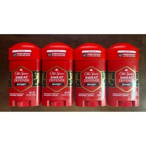 LOT(4) OLD SPICE SWEAT DEFENSE SWAGGER ANTIPERSPIRANT DEODORANT SOLID 06/27